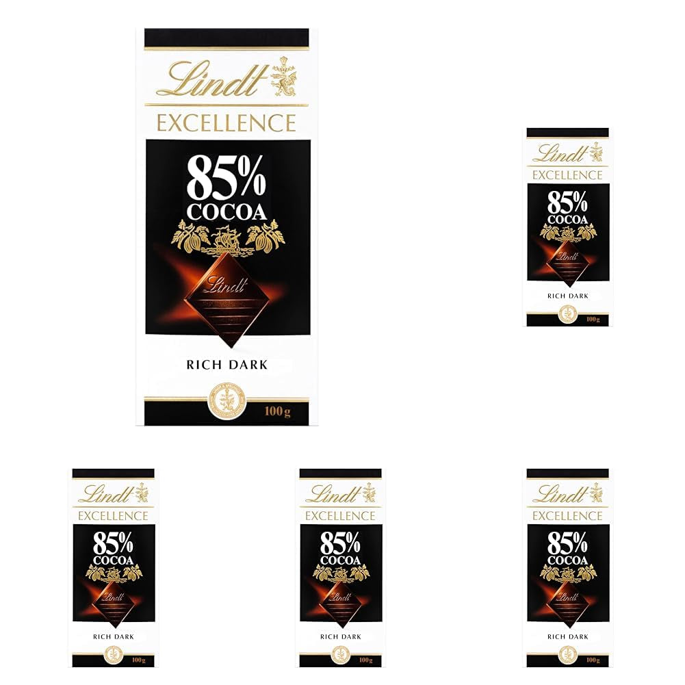 Lindt Choklad | Bar EXCELLENS 85 % kakao | 100g | Extra mörk choklad | Vegansk chokladkaka