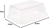 Kekeeper-set med 3 matförvaringsburkar, 3 x 1,25 l, 20,5 x 15,5 x 6,5 cm, Fredo Fresh, transparent blå Matförvaringslådor Naty Shop