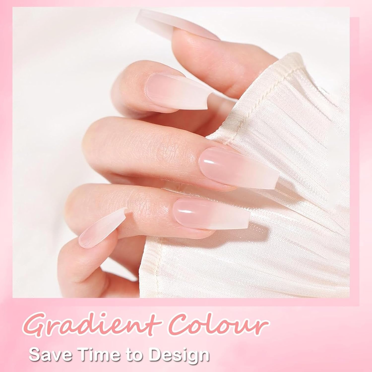 Ballerina lösnaglar set - 240 stycken Delikat lila rosa lösnaglar, heltäckande lim på lösnaglar, lösnagel tips set för manikyr och nagelkonst för kvinnor och flickor (lavendelrosa)