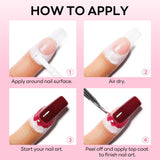 AIMEILI Latex Peel off Tape Nagelleck Korrektor Hautschutz Fingerskydd Für Nail Art Palisade Geruchlos Weiß 15Ml