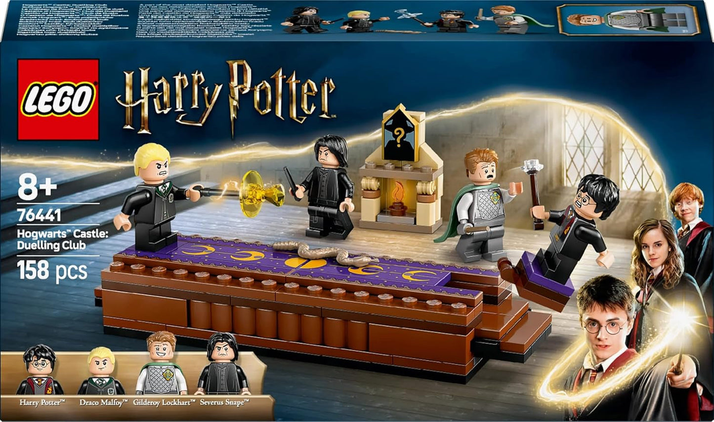 LEGO Harry Potter Hogwarts Castle: Duellklubbbyggnadsset med 4 minifigurer inkl. Draco Malfoy, Gilderoy Lockhart & Severus Snape, set Med funktion För pojkar och flickor i åldern 8+ 76441 Byggset Besuche den LEGO-Store