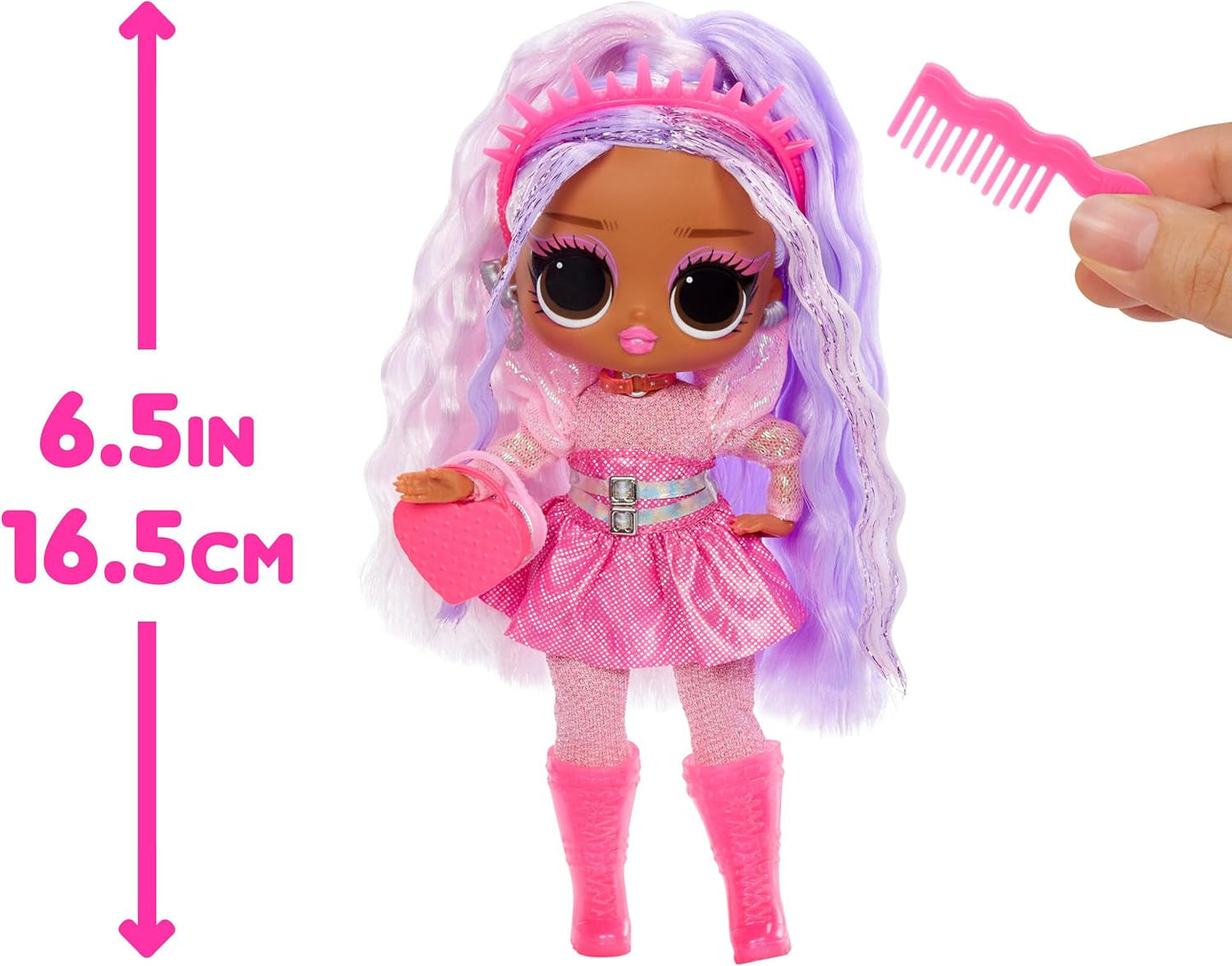 L.O.L. Överraskning! Tweens Neon Pop Stars - Kitty K - 1 modedocka med bakgrundsbelysta överraskningar och 10+ Pop Star-kläder och tillbehör, inklusive retromikroband, present till barn 4+ Naty Shop Dolls