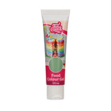 Funcakes Gel Olive food coloring: Highly concentrated food coloring for dough, cream, fondant and marzipan. Enkel dosering. En droppe för att skapa livfulla färger. Halal. 30 g.