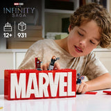 LEGO Marvel: Marvel-logotyp och minifigurer - Hulk, Thor, Iron Man, Black Widow och Captain America samlingsset - Avengers figurbyggeset - Present för pojkar och flickor från 12 år och uppåt 76313 Byggset Beuche den LEGO-Store