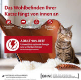 Wellness CORE 98% 12 x 85g, nötkött - våtfoder för katter, tjock paté, spannmålsfri, naturlig, hypoallergen, hög proteinhalt, hög halt av kött