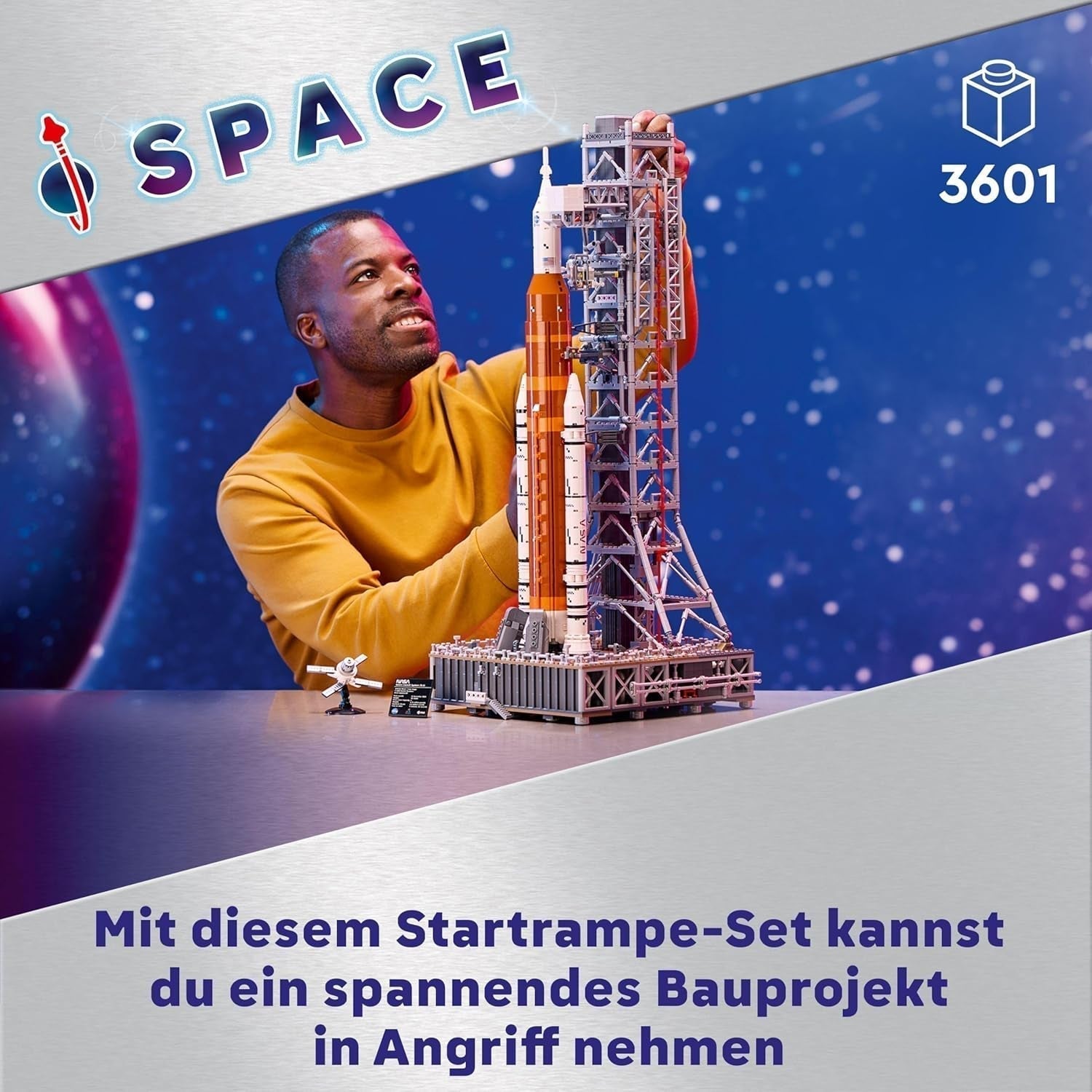 LEGO Icons NASA Artemis Launch Pad Present Vardagsrum eller kontorsinredning Vuxenbyggnadsset med Orion Space Capsel och Launch Pad samlarobjekt 10341 Byggset Besuche den LEGO-Store