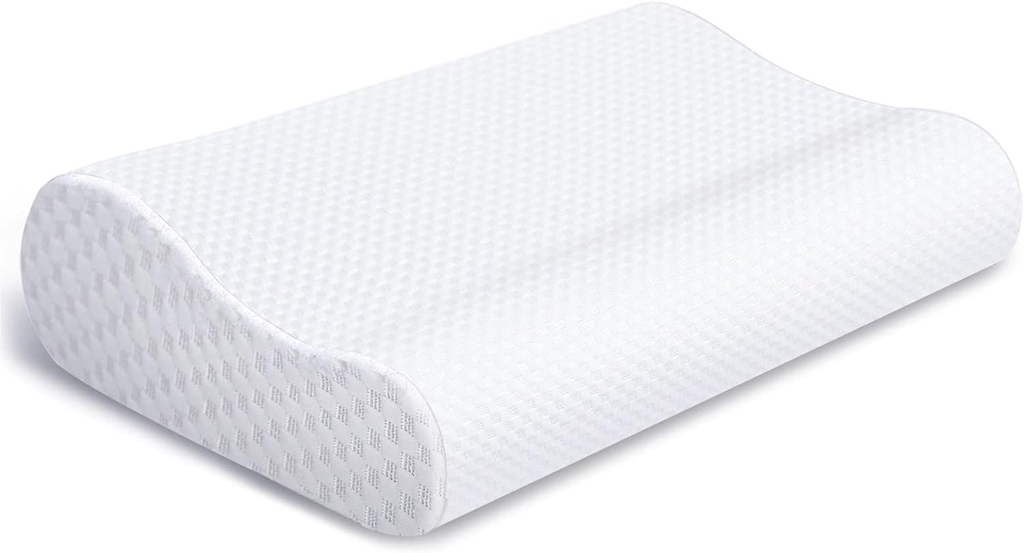 Findigit Health Kudde, Memory Foam Kudde, Ortopedisk nackstödskudde för sido- och ryggslipare, Ergonomisk Cervical Spine Kudde (60 X 35 X 11/9cm) Cervikal Ortopediska Kuddar Naty Shop
