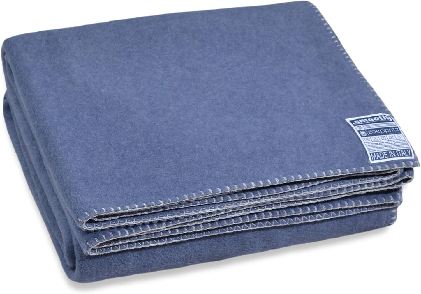 Zoepritz sedan 1828 Smoothy fleecefilt - Fluffig bekväm polarfleecefilt - Vegansk - 140X190Cm - 010 Off-White, 010 Offwhite Zoepritz Since 1828 540 Indigo 140X190Cm