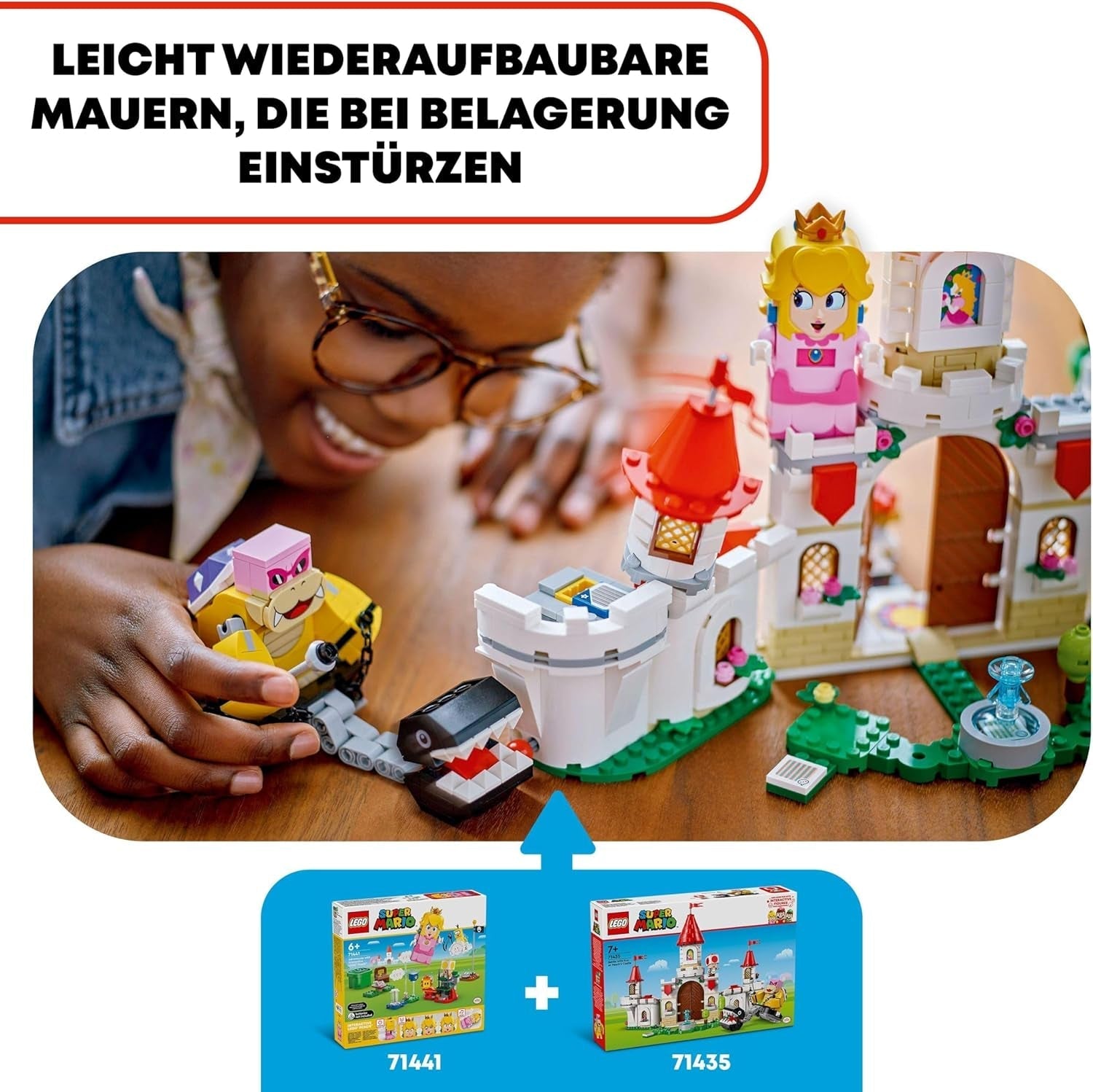 LEGO Super Mario Roy's Battle at the Mushroom Palace Äventyrsset med Nintendo Characters Present för flickor, pojkar och spelare 7 år gamla 71435 Byggset Besuche den LEGO-Store