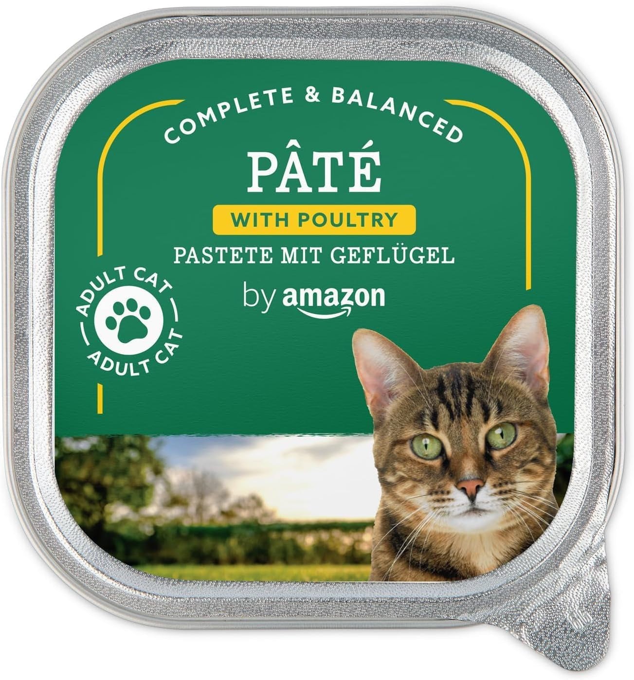 Livslångt av Amazon Katzenfutter, nass, Pastete mit Geflügel, 100 g, 16 Stück