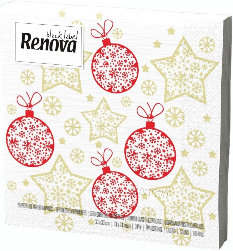 Renova julservetter - 20 pappersservetter