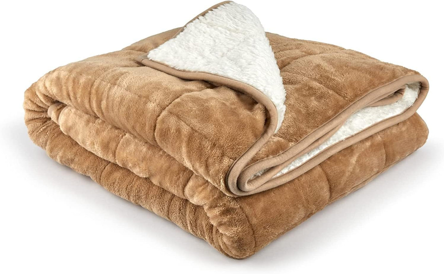 Emma Barclay Weighted Sherpa filt, 127 X 152 cm, Rödrosa Emma Barclay Taupe sängar och filtar 50X60" (127X152Cm)