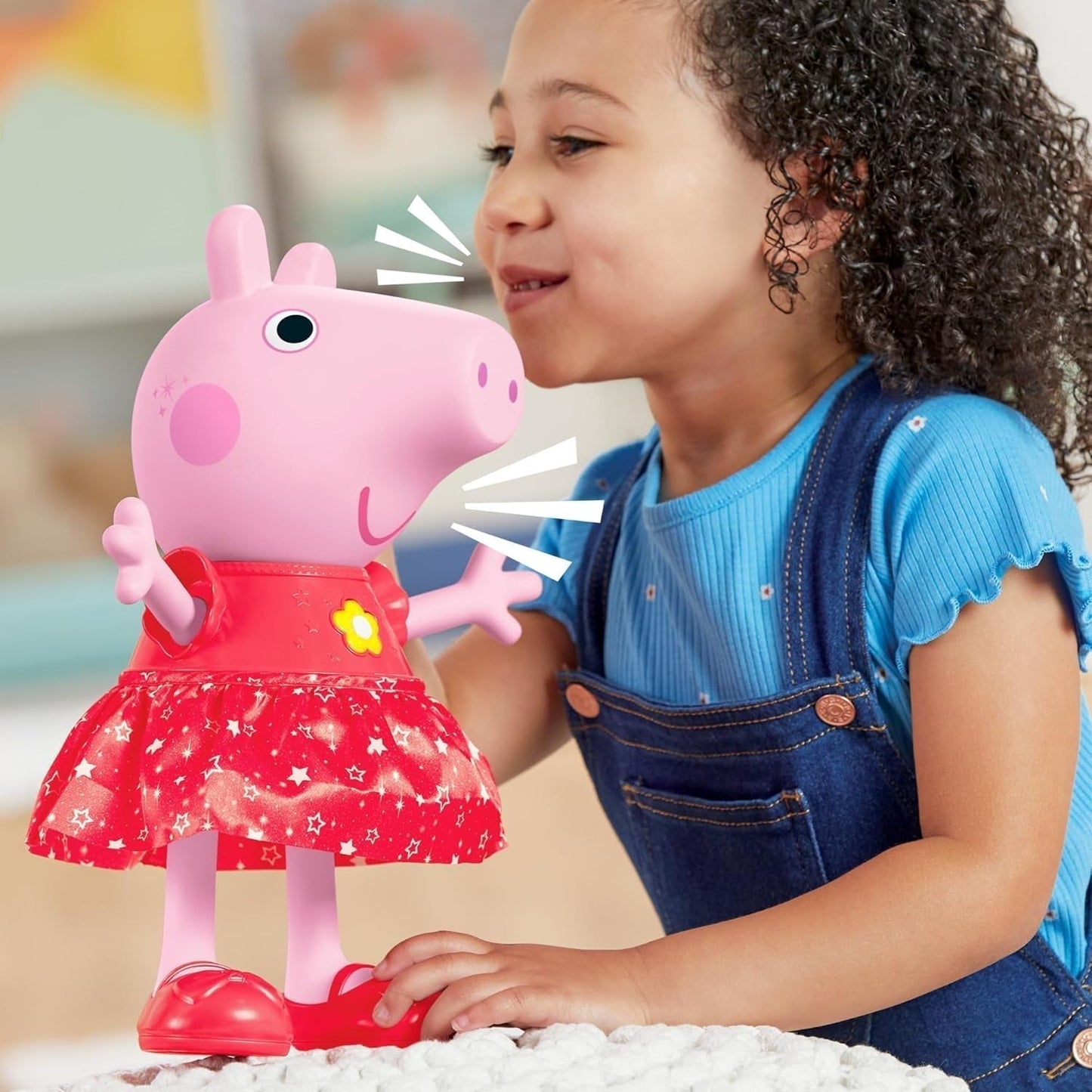 Peppa Pig Peppa'S Mud Puddle Party Doll - tysk version, rosa eller rosa Naty Shop Dolls