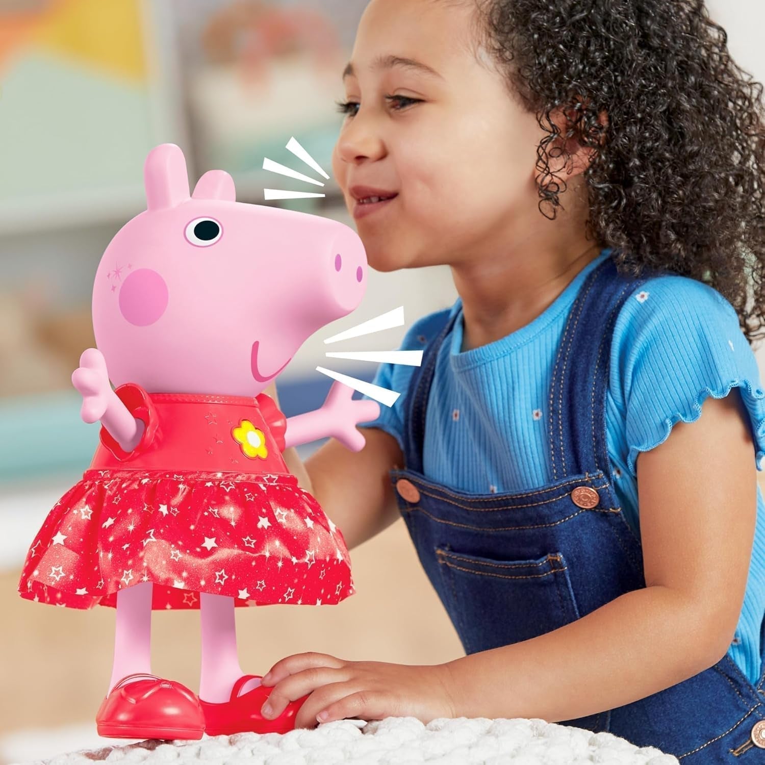 Peppa Pig Peppa'S Mud Puddle Party Doll - tysk version, rosa eller rosa Naty Shop Dolls