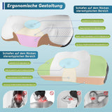 IDEA Nackvärkskudde Ortopedisk kudde Tillverkad av Memory Foam Kudde Ergonomisk nackkudde för optimalt stöd Anti-snarkningskudde för sido, rygg och mage Sovcervikala ortopediska kuddar Naty Shop