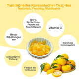 Easycookasia Korean Drink – Yuzu Tea | Fruktig, söt och citrus | Med vitamin C | För te, lemonad, cocktails och desserter | Upptäck asiatisk tekultur (500g)
