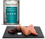 Venandi Animal Premium Nassfutter für Katzen, Probierpaket II, Kyckling + Kanin, Kalb, Turkiet, 6 x 400 g, getreidefrei und naturbelassen, 2,4 kg