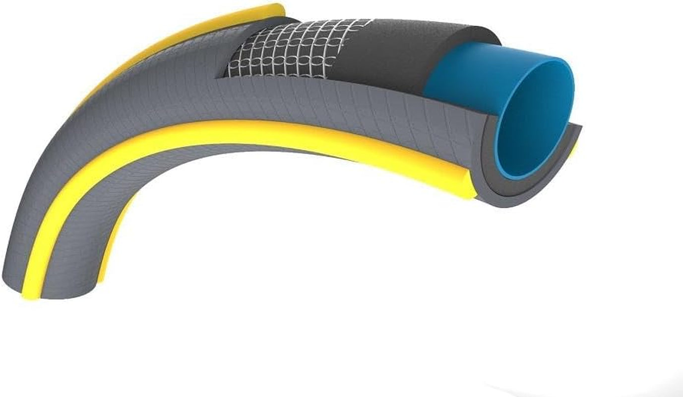 HOZELOCK - Trädgårdsslang Ultramax Ø 12,5 mm (1/2") 15 m: Robust, väderbeständig trädgårdsslang, förhindrar vridning, böjning och krossning, tillverkad av 40 % återvunnen PVC [116240], Grå