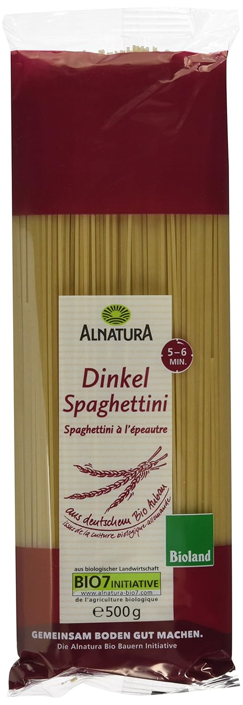 Ekologisk dinkelspaghetti, 500g