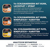 animonda Vom Feinsten Adult Gourmet Variety (32 x 100 g), spannmålsfritt och sockerfritt våtfoder för vuxna katter med en oemotståndlig gourmetkärna.