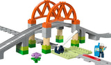 LEGO DUPLO Town Järnvägsbro och spår - Expansionsset, present till barn från 2 år, bygg- och återuppbyggnadsset, förskola utvecklingsset, pedagogisk leksak 10426 Byggset Besuche den LEGO-Store
