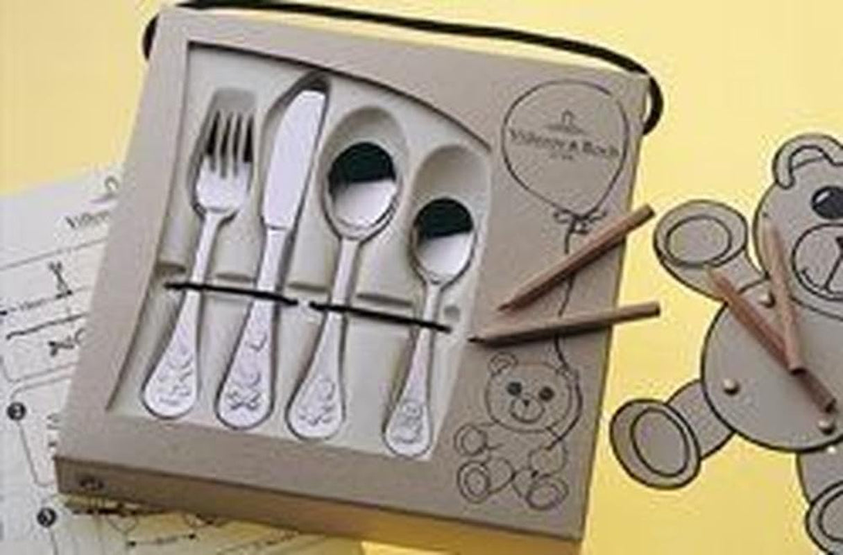 Villeroy And Boch Barnbestickset Teddy 4 delar, rostfritt stål 18/10 Kitchen Naty Shop