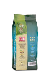 Caffè Haiti Roma ekologiska koffeinfria kaffebönor, 100% Arabica, Fairtrade-certifierad, ekologisk kvalitet, förpackning om 2 x 500g