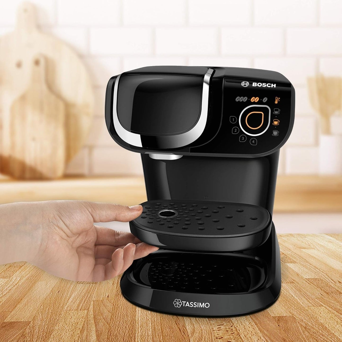 Tassimo My Way espressomaskin med 2 kapslar TAS6502 med vattenfilter, 70+ drycker, dryckesanpassning, kaffevariation, enkel bryggning, 1500W, svart