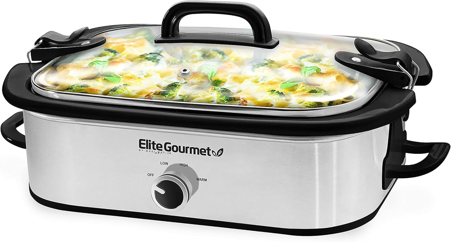 MST-5240SS Slow Cooker, 3,3 liter, Slow Cooker i rostfritt stål Naty Shop Standardtitel