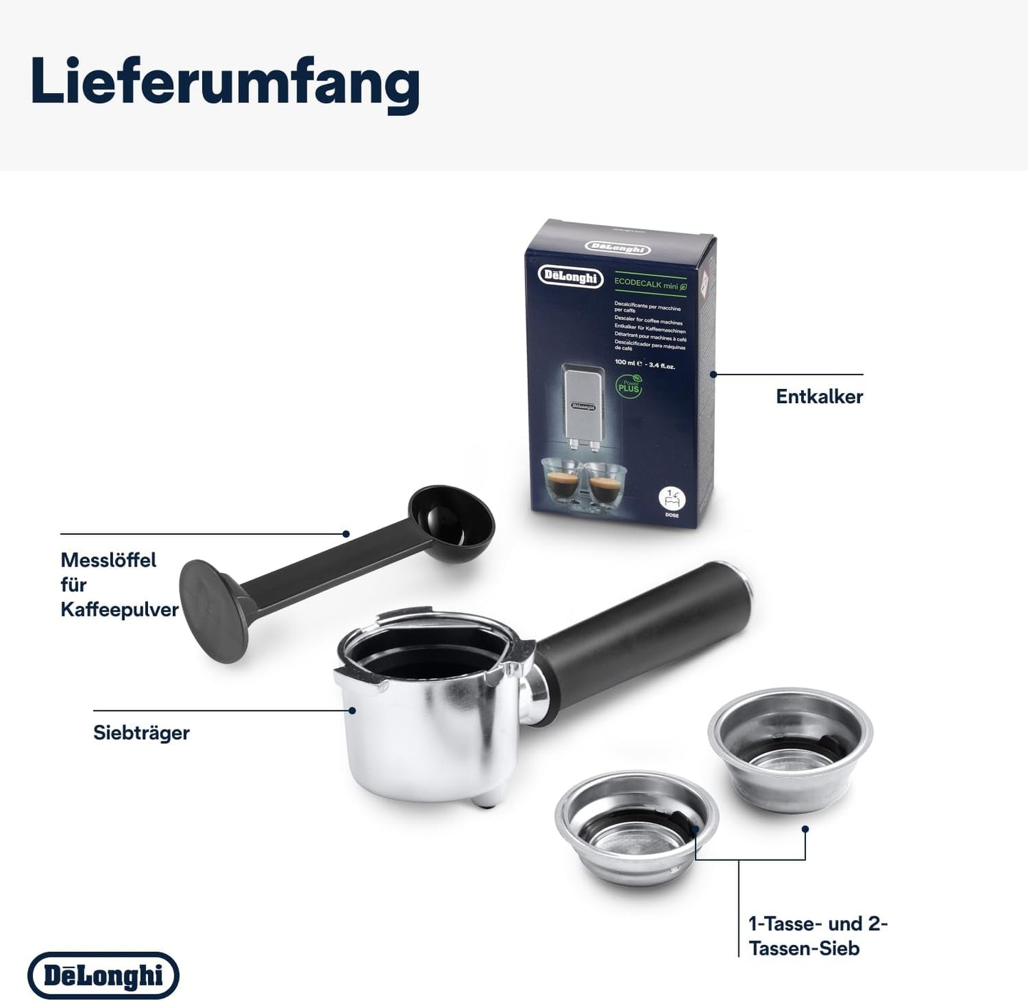 De'Longhi Dedica Style EC 685.B – Espressomaskin med portafilter, espressomaskin med professionell mjölkskummare, endast 15 cm bred, för malet kaffe eller ESE-kapslar, 1 l vattentank, svart