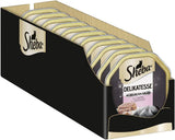 Sheba Wet Cat Food, delikatess i laxgelé, 2 x 11 x 85g