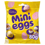 Rejäl påse med små chokladägg (80g) i en knaprig sockerbricka (påskformar)