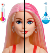 Barbie Partydocka utan låda och tillbehör, Glam Party-serie med 10 överraskningar, inklusive en knallröd docka med färgskiftande effekt, JFY68