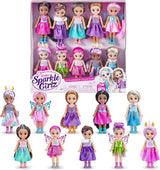 -Dolls-4,7"-Fantasy Little Friend Collection Set med 10 st