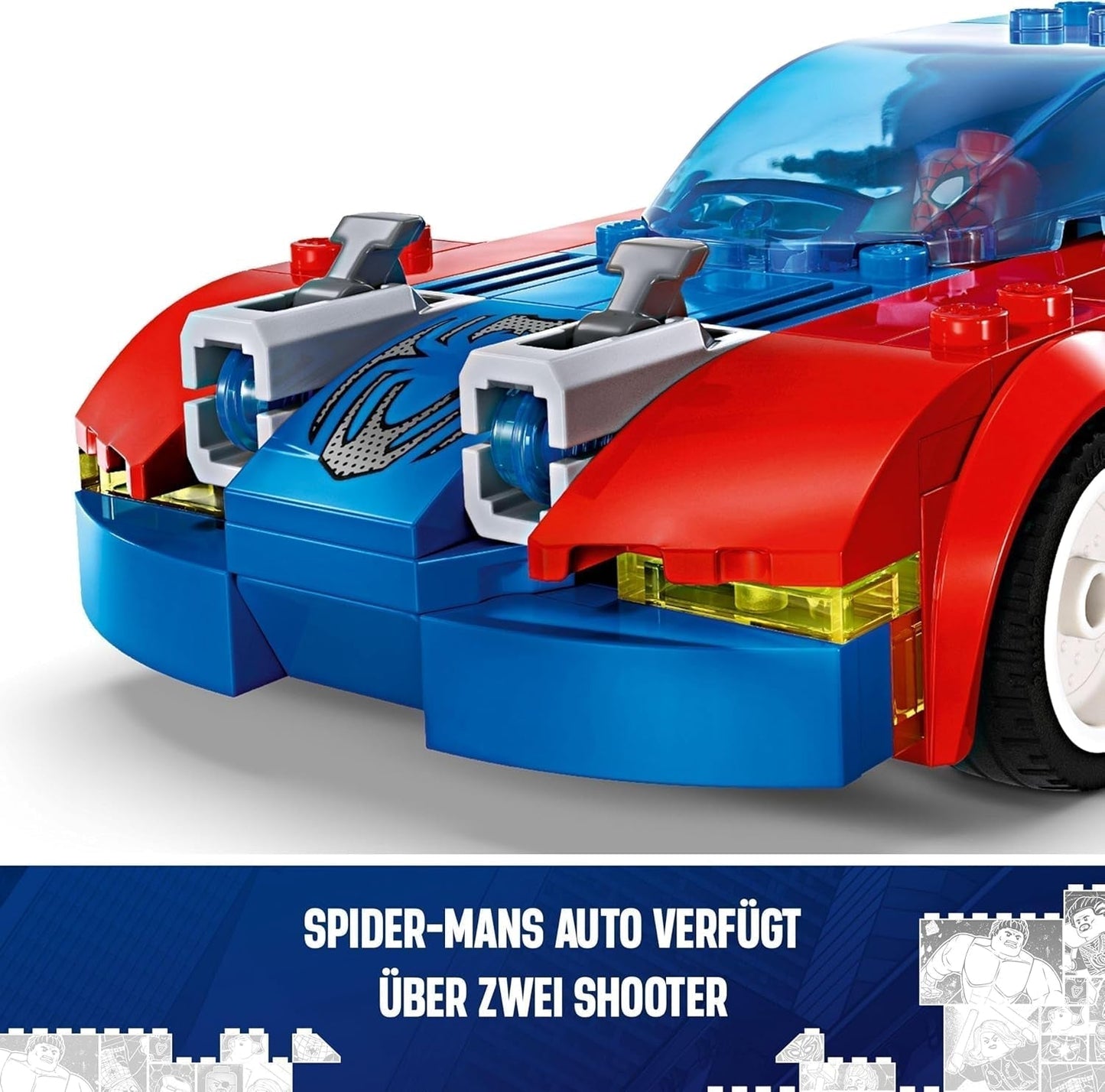 LEGO Marvel Spider-Man Race Car & Venom Green Goblin, Spidey-rollleksak med superhjältefigurer och byggbar bil, present till barn, pojkar och flickor 7 år gamla 76279 Byggset Beuche den LEGO-Store