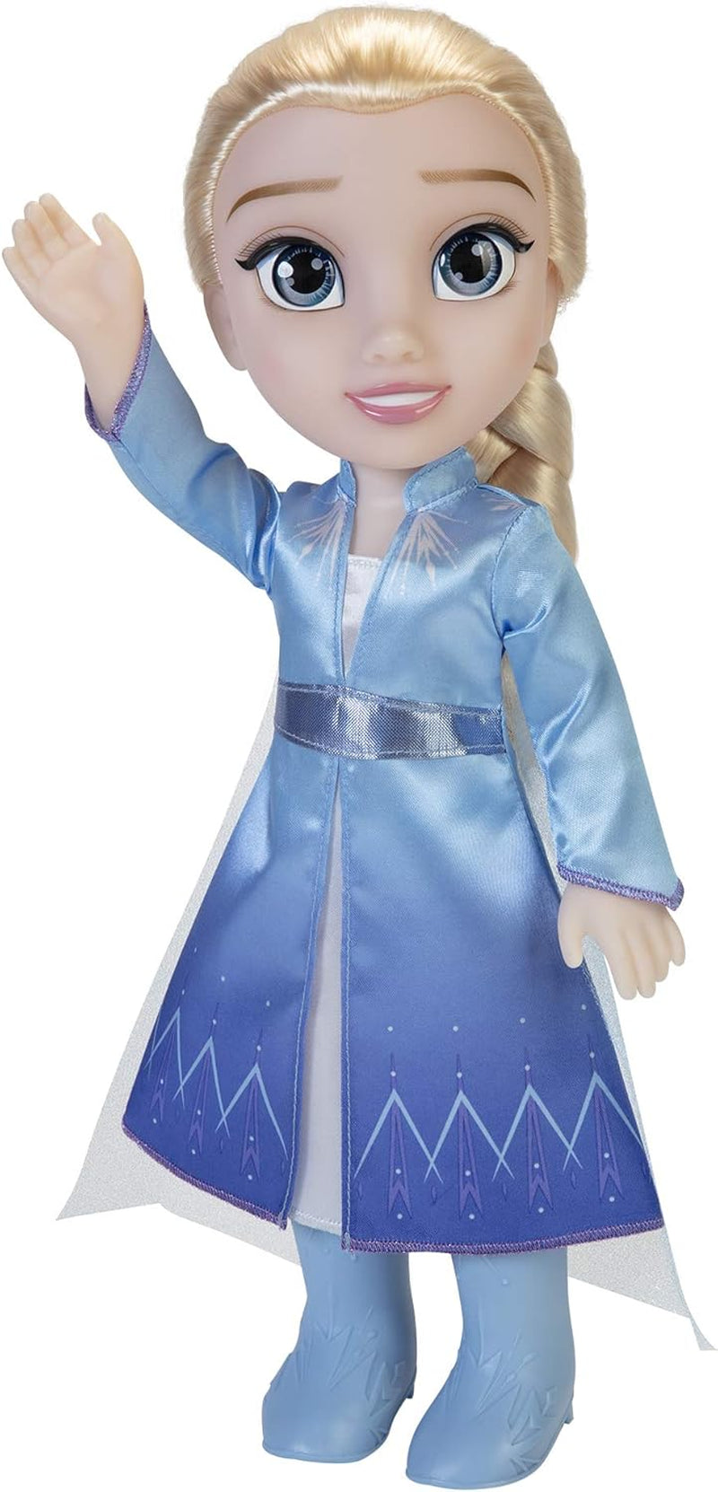 Disney Frozen 2 Elsa Travel Doll, 35 cm docka med kultfilminspirerad klänning, stövlar och långt flätat hår för extra lektid, för tjejer från 3 år och uppåt