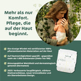 Naty BioEmbrace babyblöjor, storlek 3 (4–9 kg) | 100 % växtbaserade material, skonsamma mot huden | Andas mjukhet, dermatologiskt testad, utmärkt absorption | 100 st.