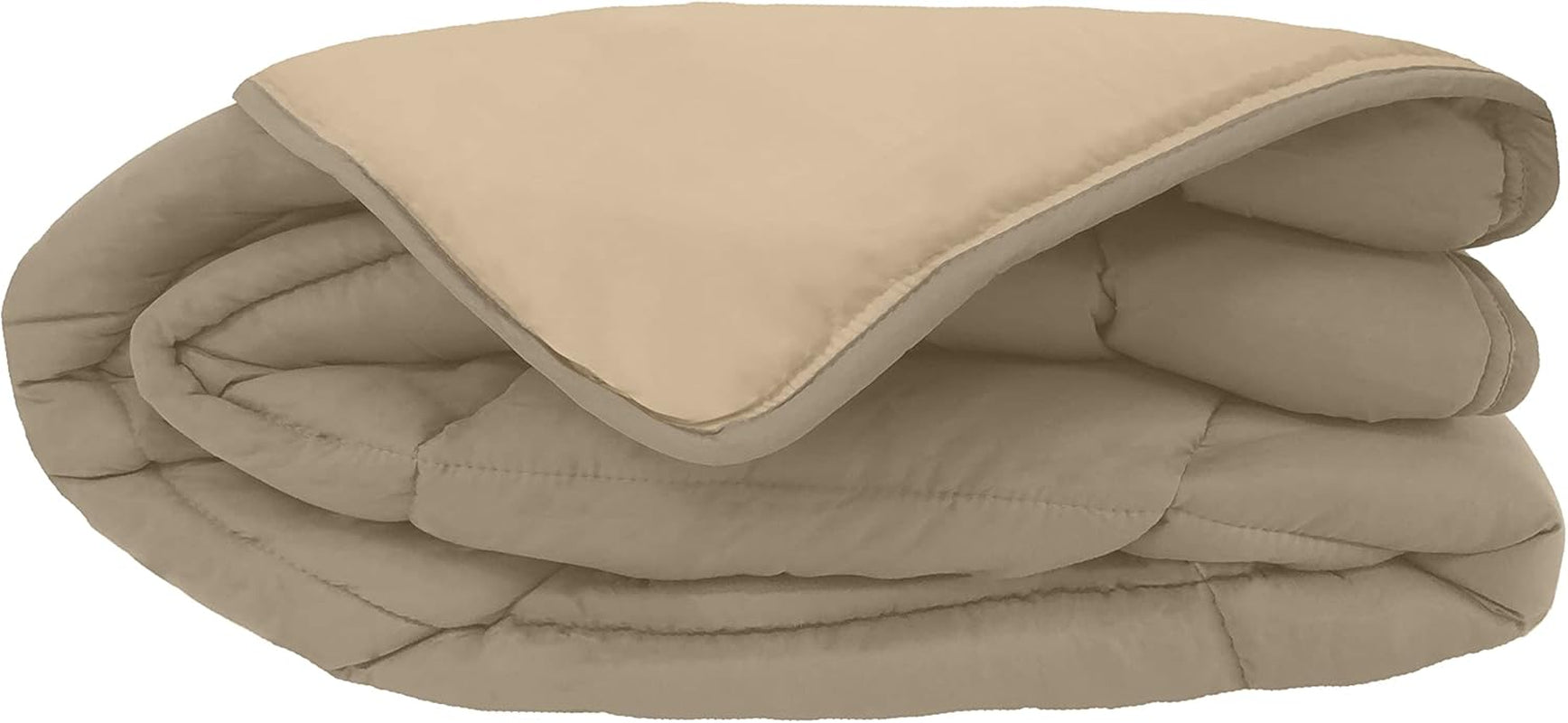 Couette CALGARY Choklad/Corail 140 Täcken och täcken Naty Shop 220X160X1 cm