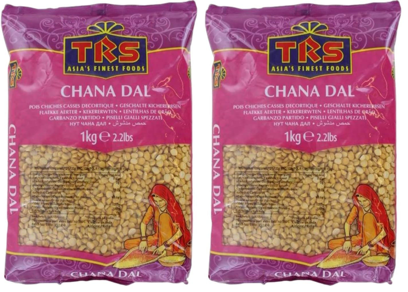 TRS - Kikärter (Chana Dal) - (1 x 1 kg)
