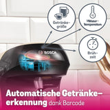 Bosch Tassimo Happy Friendly TAS107E Kapselespressomaskin, 70+ drycker, Lämplig för alla koppar, Auto-Stop, Hållbar, Perfekt Dosering, Platssparande, 1400W, Kräm/svart