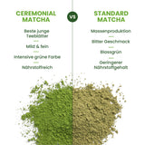Monte Nativo Ceremonial Matcha Powder (40g) - perfekt för matcha te, lattes och smoothies - grönt te från Japan - ceremoniell kvalitet, i metalllåda - 100% ren, glutenfri, finmalen