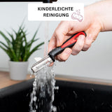 Westmark 29092270 Sparschäler Gallant, Pp/Tpe/Edelstahl, Schwarz / Rot, 16,5 X 3,7 X 2 Cm Skalare Naty Shop