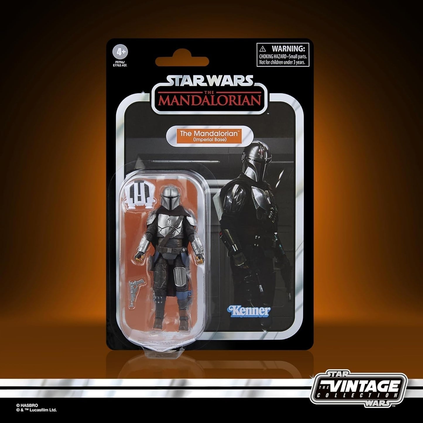Star Wars Vintage Collection The Mandalorian (Imperial Base) The Mandalorian Action Figure 9,5 cm Scale Action Figures Naty Shop