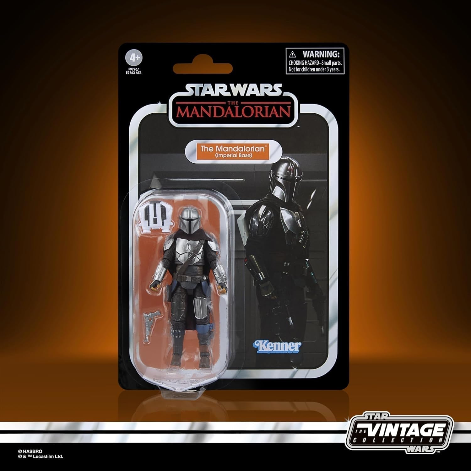 Star Wars Vintage Collection The Mandalorian (Imperial Base) The Mandalorian Action Figure 9,5 cm Scale Action Figures Naty Shop