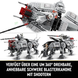 LEGO Star Wars At-Te Walker Mobilleksaksmodell Minifigur Set Inkluderar 3 Clone Troopers, Battle Droider och Dwarf Spider Droid 75337 Byggset Besuche den LEGO-Store