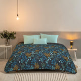 Bleu Câlin Tryckt 1 person Hermance täcke, polyester, blå/grå, 140 X 200 Cm Täcken och täcken Naty Shop Blå/grå 220X240 Cm