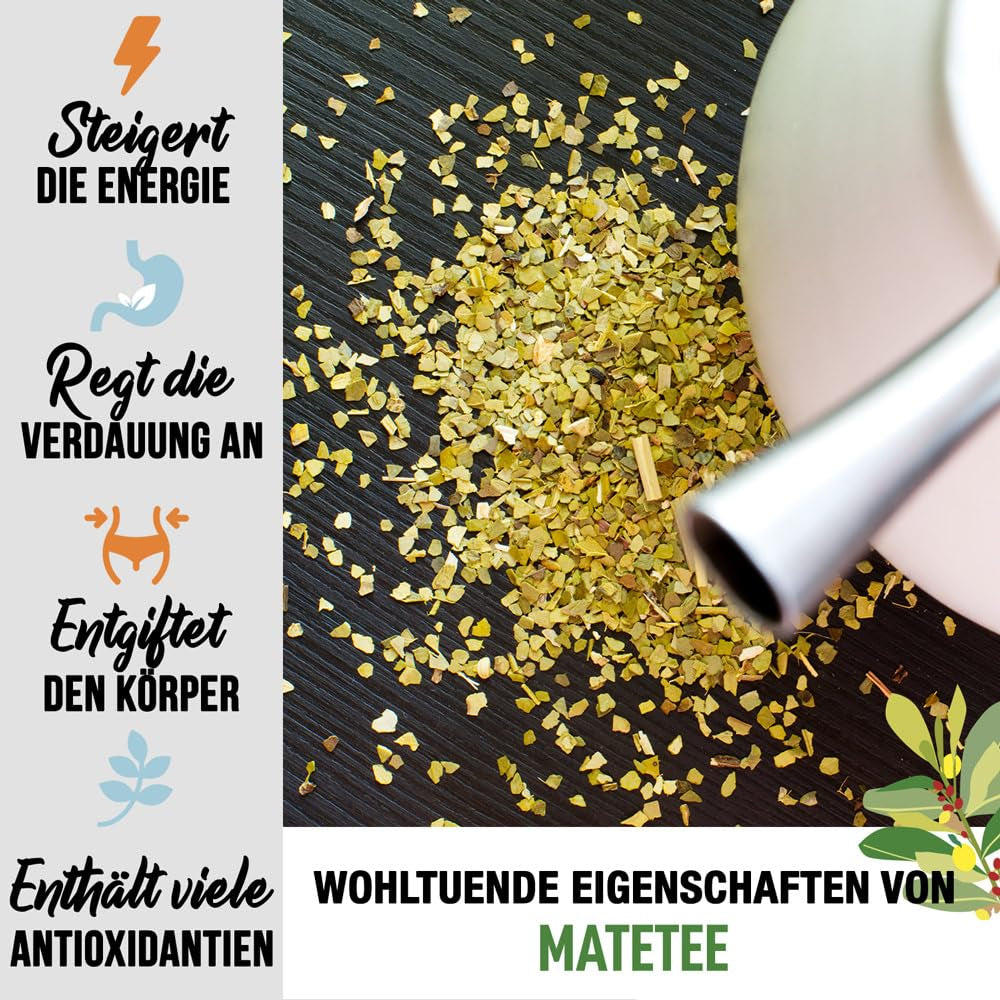 ORIGEENS BIO YERBA MATE MED CITRON OCH INGEFÄRA 200 G - Det energigivande teet I Ekologiskt Yerba Mate-te, orostat, blad, utan stjälkar och damm