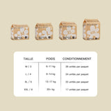 ECO BOOM Bamboo babyblöjor - storlek 6 (20 kg), växtbaserade Pull-Up blöjor (17 st) - Ekologiskt premium, parfymfritt, hudvänligt, superabsorberande