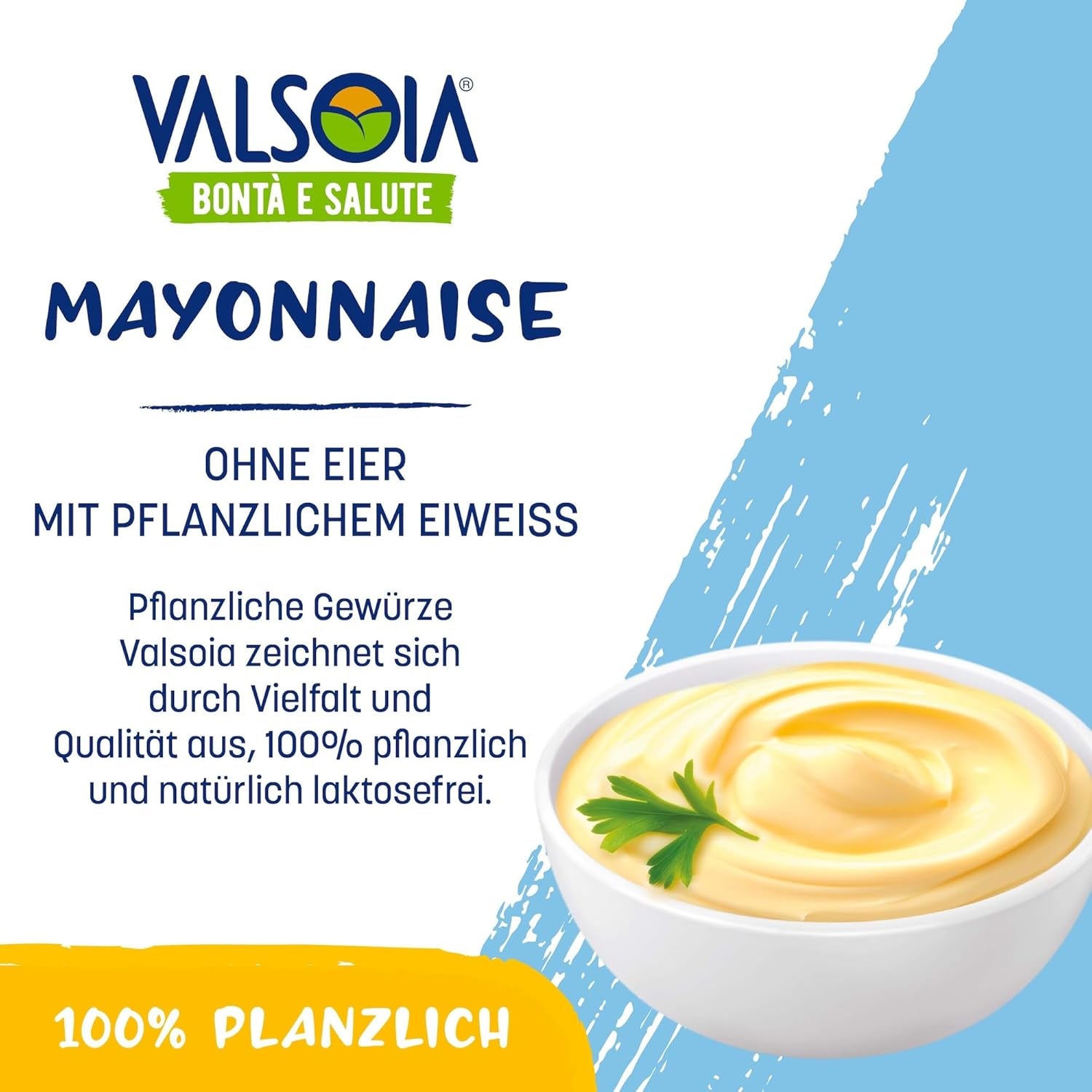 Äggfri sojaväxtbaserad majonnäs, idealisk för veganer och vegetarianer, mångsidig i köket, 4 x 150 ml