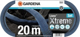 Gardena Liano Xtreme 1/2 tum 20 m set: Extremt robust trädgårdsslang i textil med lätt, väderbeständig PVC-innerslang (18470-20)